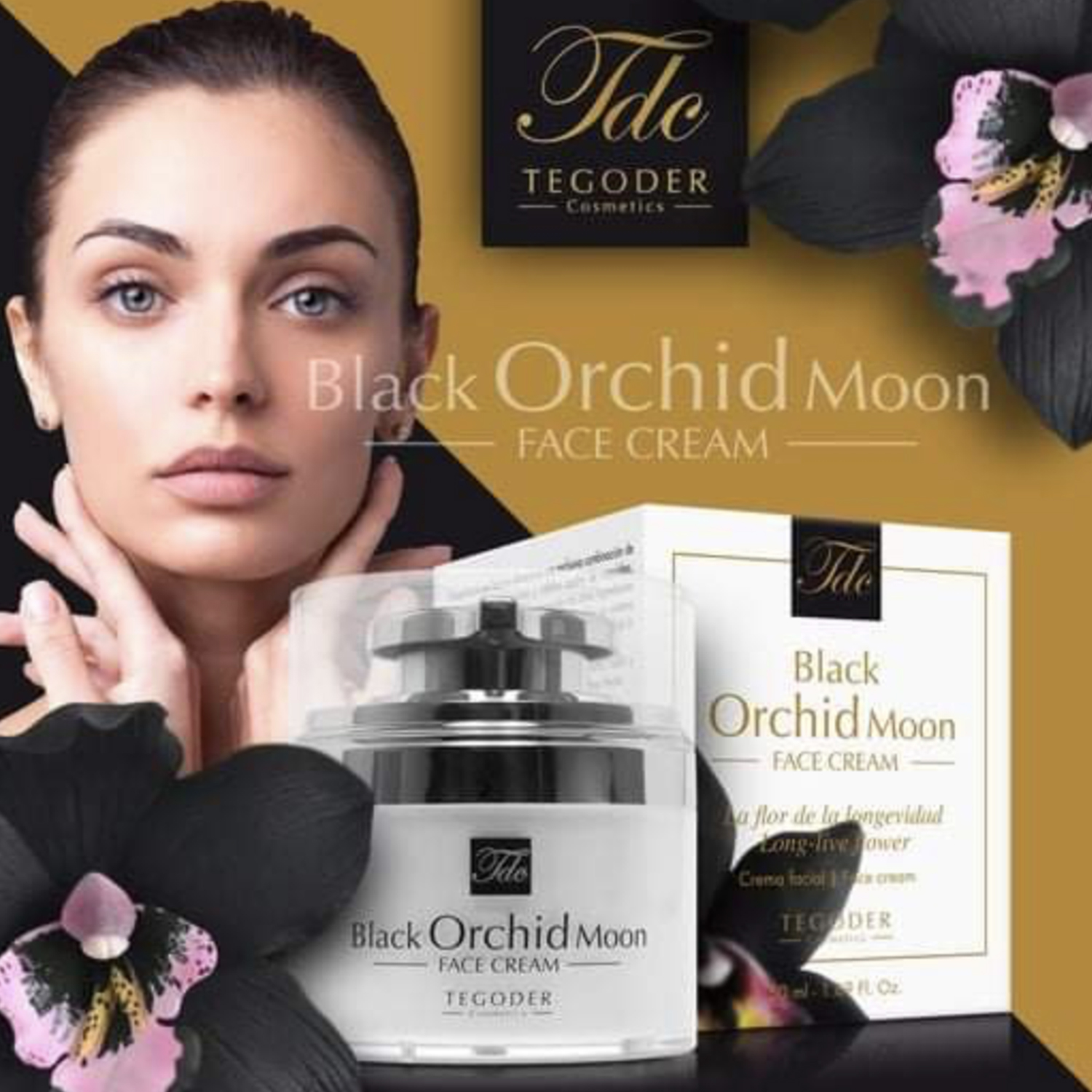 Tegoder月夜黑蘭幹細胞面霜 - Black Orchid Moon Face Cream